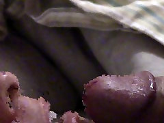 Big cumshot in hermMouth