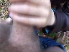 Public blowjob close up