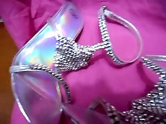 Frau Schuhe Silber heels schuhe cummed