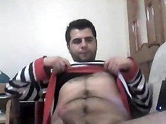 smale dig turkish dude with familly stroking cock