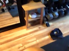 extremely hot tiny small bate woman fucked at her private gym