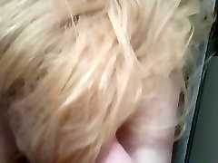 blonde hairjob with cosplay wig