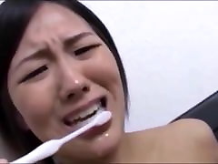 Compilation Asian girl rub oil on muscular brushing 9