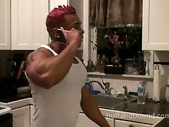 Joey Blade Muscle worship bondage