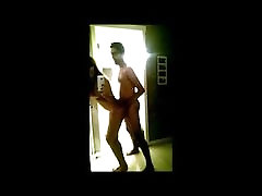 Desi Liebhaber Nackt-Selfie Ficken, Während Standin
