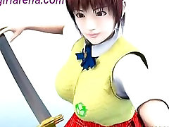 Hentai fantasy-girl mastrubates