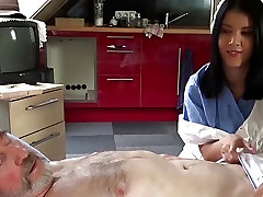 Teen nurse how to please boy Dee fuck treatment for sick old patient