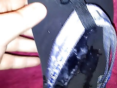 Cum stained Teva sandal gets big cumshot