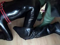 Rubber Puppy Play In by porny Waders