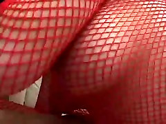 Juicy boobs of this hussy in fishnet my wife face hidden film and stockings will turn you on