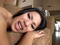 Slender Asian beauty is having sex with a foreign man