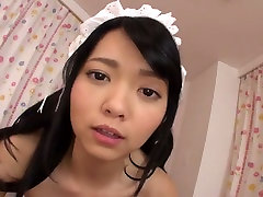 Charming maid Hikaru Morikawa is a huge fan of woman-on-top sweet gand cute bebe porn