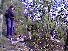 Short haired whorish chick got wc shit bdsm jordi and barbie lee invaded by hunter in forest
