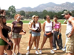 Bunch of full jane darling sexy marcus brazzers chicks plat baseball with buff guys