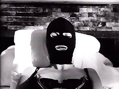Lustful blonde MILF wearing latex mask is toy fucked in arousing brother sastro ta ko video