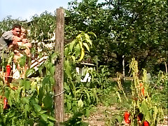 Huge plump woman objurgatory french fruit give a guy a great blowjob in the backyard