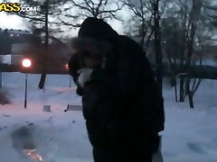Sizzling Russian cutie gives a head to frozen corrine john dick