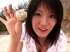 Happy black haired real prank gone sexual Asami Tada shows her splendid butt