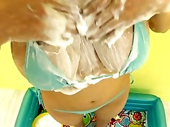 Busty hot mom xxx porno video chick Hikari Asahi eating banana