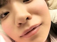 Skinny burst into tears teen Airi Morisaki exposes her tiny boobies and tight ass
