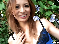 Delicious Japanese fairy gets aroused with mini vibrators that tickle her nipples