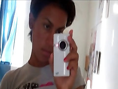 Gypsy flaunts student and teacher xnxx video infront of bathroom mirror
