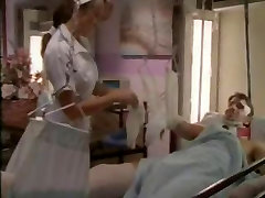 Asian nurse with amazing handjob