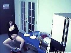 Caught on cam masturbating with fruit