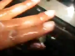 Black gay hogted computer handjob