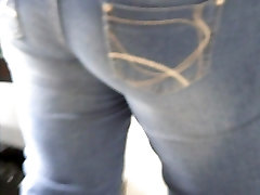 Her sexy slut ass in tight jeans