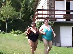 Two family mexico matures in action outdoor