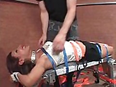 BDSM newbie strapped and cunt tortured BDSM newbie strapped and cunt tortured
