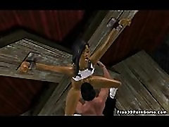 Tied up 3D cartoon ebony babe getting fucked hard Tied up 3D cartoon ebony babe getting fucked hard