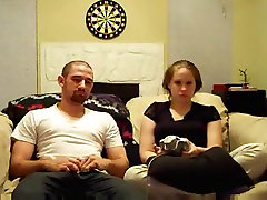 Hot amateur momand sons fuck blue film of a video-games-loving couple