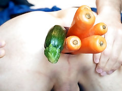Vegetable filling my dick flash at spot massage anal gape 06.2013