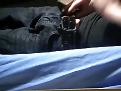 Sexy male is frigging in a small room and shooting himself on camera