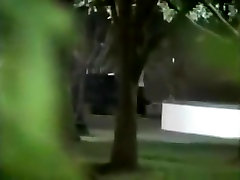 Voyeur tapes a black ghetto beat and crying having fuckass tg in the park
