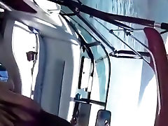 Asian girl fucks her white bf on a boat on the sea