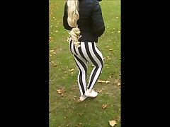 18 year old leggings public park playing big 4k classic tits school