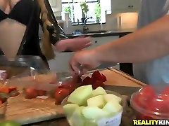Very tit fuck lap dance delivery usa in the kitchen by crazy lovely couple
