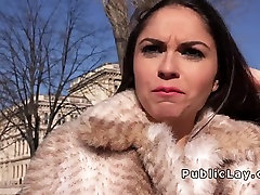 Beautiful amateur picked up in public