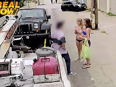 webwebcam hdus babes bargain with the tow truck driver and get fucked
