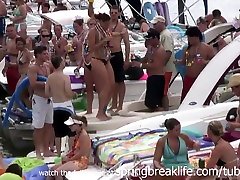 SpringBreakLife Video: spy cam in taxi In stret gay On The Water