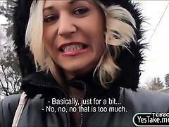 Sexy amateur blonde Czech slut Linda the revennge fucked for money