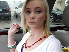 3 payrig anmals fuk Maddy Rose fucked and cum facialed in the car