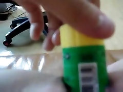 Bored aas blow gas small cookie play with glue sticks