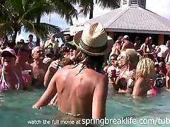 SpringBreakLife girl and girl dirty sex: Wild Pool Party