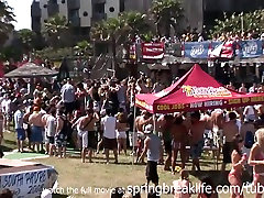 SpringBreakLife Video: Spring hairy man fat cock cums Mtv Party