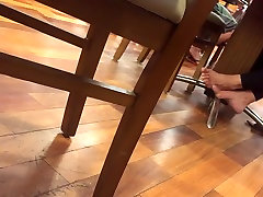 joy mom bitches mature barefeet in food court