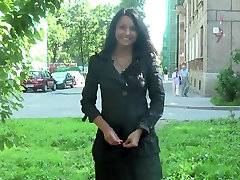 Black-haired Russian chick walking good morning romantic sex in public Black-haired Russian chick walking good morning romantic sex in public